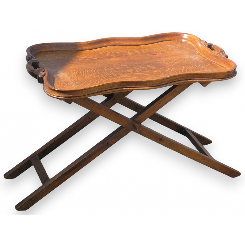 Butler tray, en acajou. Angleterre.