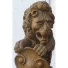  Paire de sculptures "Lions" sur socle, sur  Moinat SA  - Antiquités décoration