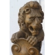 Paire de sculptures "Lions" sur socle,