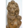  Paire de sculptures "Lions" sur socle, sur  Moinat SA  - Antiquités décoration