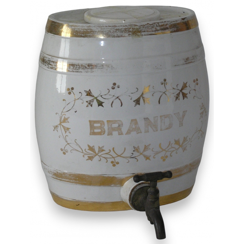 Tonneau "Brandy", en grès. Angleterre.