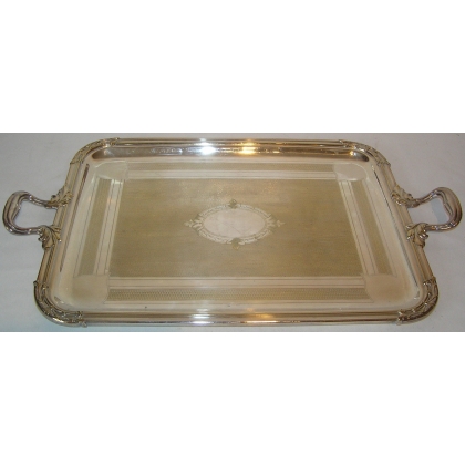 Rectangular metal tray from  Moinat SA  - Antiques and home décor