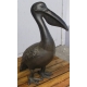 Paire de sculptures "Pelicans", en