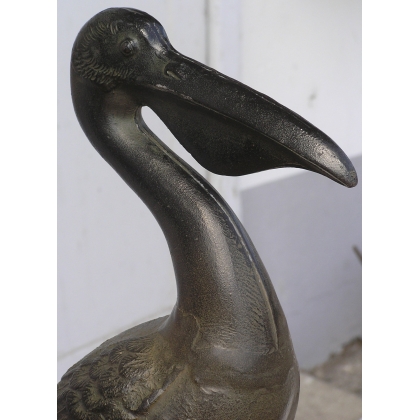  Paire de sculptures "Pelicans", en sur  Moinat SA  - Antiquités décoration