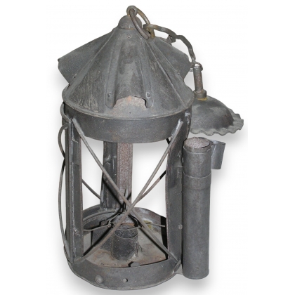 Lanterne ronde de veilleur de nuit, en sur  Moinat SA  - Antiquités décoration