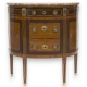 Commode demi-lune de style Louis XVI,