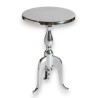 Round aluminium side table at  Moinat SA  - Antiques and home décor