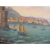 Gouache "Vue de Naples".  sur Moinat SA  - Antiquités décoration -  Gouaches, Aquarelles, Pastels