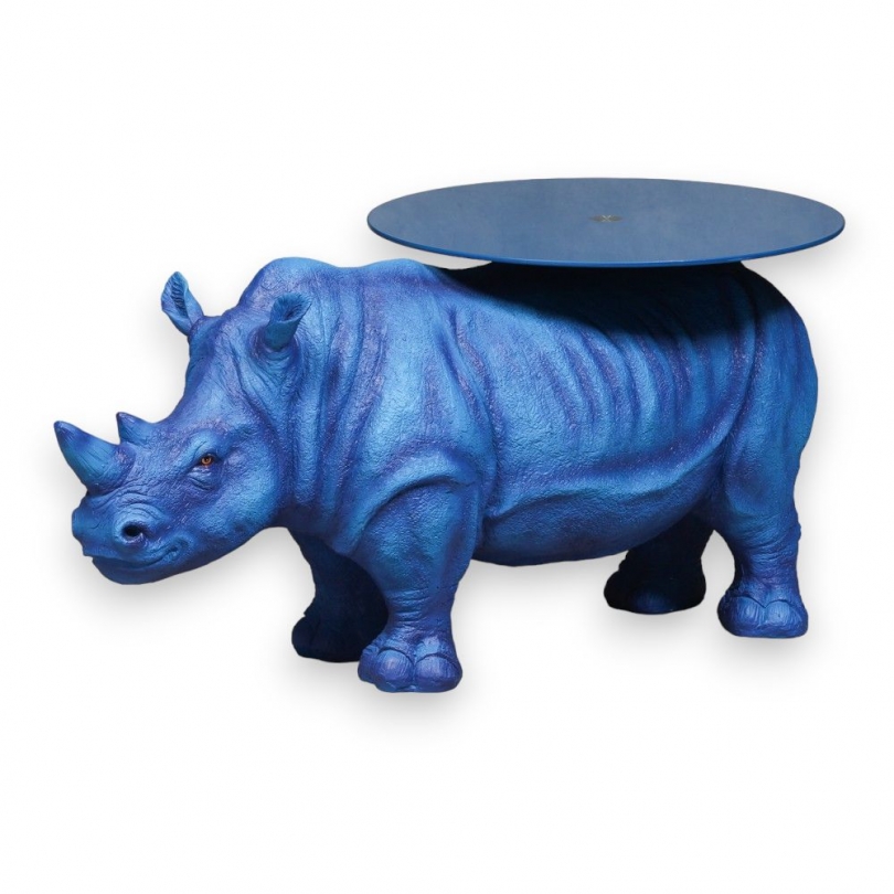 "Rhinoceros" resin coffee table at Moinat SA – Antiques and home décor