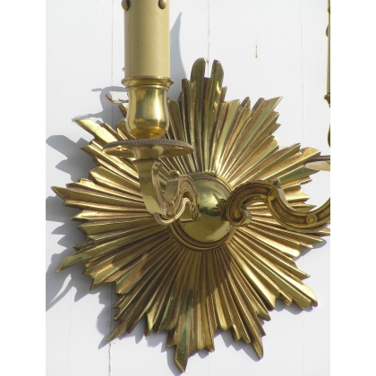 Pair of "Soleil" wall lights, set of two, by Moinat SA – Antiques and home décor
