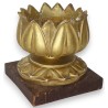 "Lotus Flower" sculpture, made of wood, at  Moinat SA  - Antiques and home décor