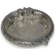 Chat en porcelaine turquoise