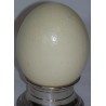 Ostrich egg on a metal plinth at  Moinat SA  - Antiques and home décor