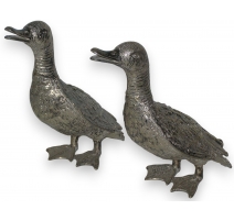 Paire de sculptures "Canards"