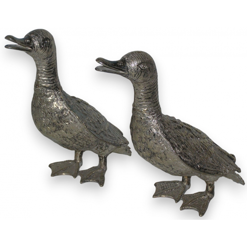 Paire de sculptures "Canards"