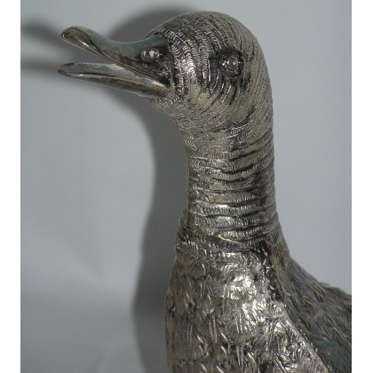  Paire de sculptures "Canards", en sur  Moinat SA  - Antiquités décoration