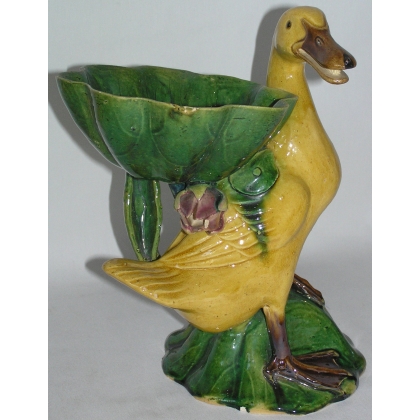 Pair of sculptures entitled ‘Ducks and Flowers’ by Moinat SA – Antiques and Decor