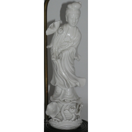 Pair of "Geisha" lamps, made of porcelain, from Moinat SA – Antiques and home décor