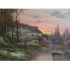 Tableau \"Paysage\" signé J. BAIN