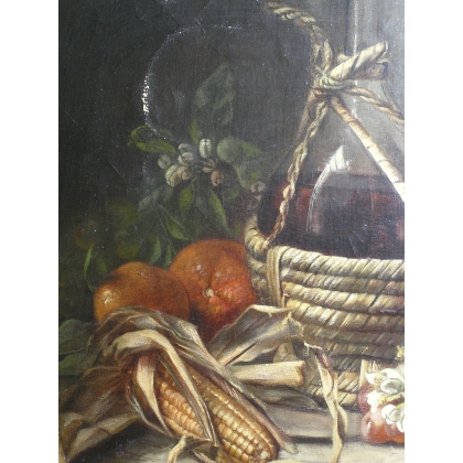 Paintings | Oil on canvas painting: ‘Still Life’, Moinat SA – Antiques and Decor