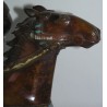 Bronze cloisonné \"Samouraï à cheval\"
