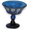 Goblet, made of blue-enamelled blown glass. From  Moinat SA  - Antiques and decorative items