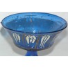 Goblet, made of blue-enamelled blown glass. From  Moinat SA  - Antiques and decorative items