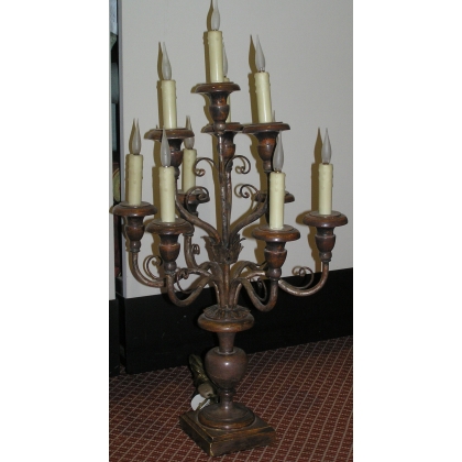  Paire de girandoles à 10 lumières, en sur  Moinat SA  - Antiquités décoration