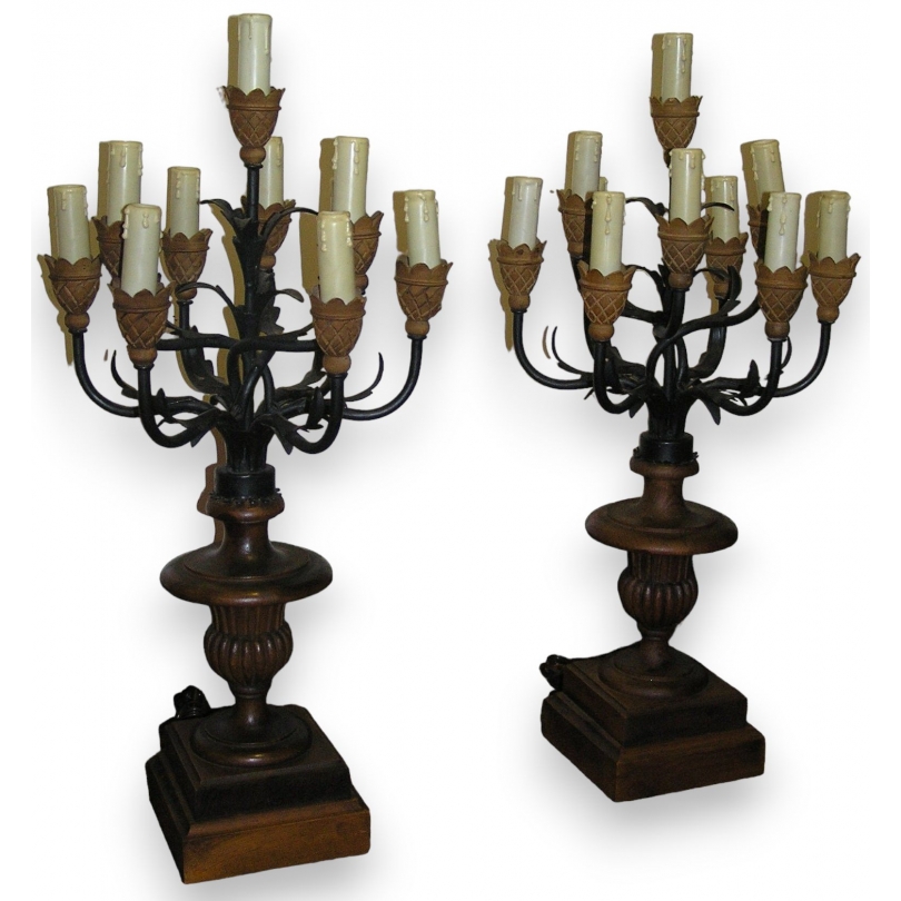 Pair of 10-light chandeliers, by  Moinat SA  - Antiques and home décor