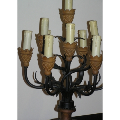 Pair of 10-light chandeliers, by  Moinat SA  - Antiques and home décor