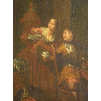 Paintings | Pair of oil-on-canvas paintings by HOREMANS Moinat SA  - Antiques and home décor