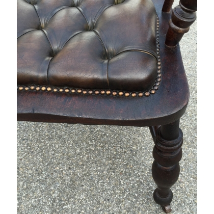 Armchair on castors, made of beech. Available from  Moinat SA  - Antiques and home décor