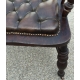 Fauteuil sur roulettes, en hêtre. Avec