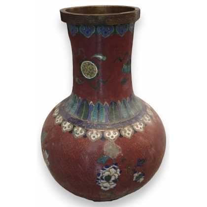 Paire de vases en forme de boule, en