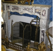 Fireplace Regency, white marble