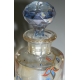 Carafe vers 1900, en cristal émaillé.
