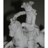 "Hunting Scene" statue, in porcelain, by Moinat SA – Antiques and decorative items