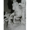 "Hunting Scene" statue, in porcelain, by Moinat SA – Antiques and decorative items