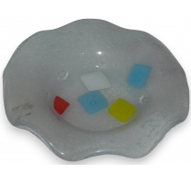Vide-poche rond, en verre de Murano.