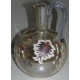 Pichet vers 1900, en cristal émaillé.