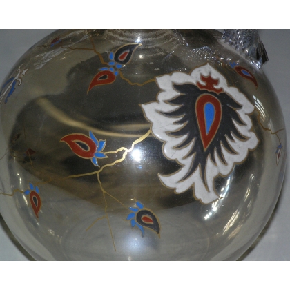 Jug, circa 1900, in enamelled crystal. From  Moinat SA  – Antiques and Decorative Arts