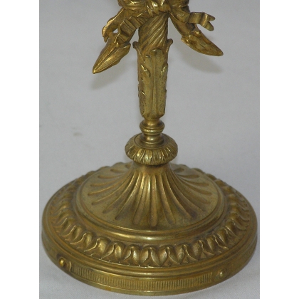 Pair of Louis XVI three-candle candlesticks by Moinat SA – Antiques and home décor