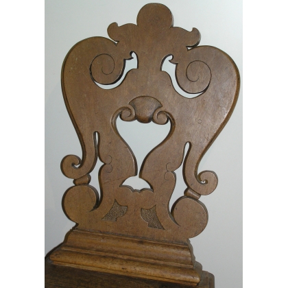 Scabelle chair, in walnut. Switzerland. At  Moinat SA  - Antiques and home décor