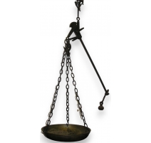 Balance, en laiton et fer. Suisse.
