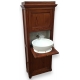 Meuble-lavabo de bateau, en pitchpin.