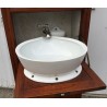 Boat washbasin unit, made of pitch pine. Available from  Moinat SA  - Antiques and home décor