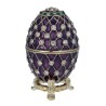 GODAVA purple cloisonné box, shaped, by Moinat SA – Antiques and home décor