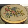 Louis XVI-style oval footstool, in walnut. From  Moinat SA  - Antiques and home décor