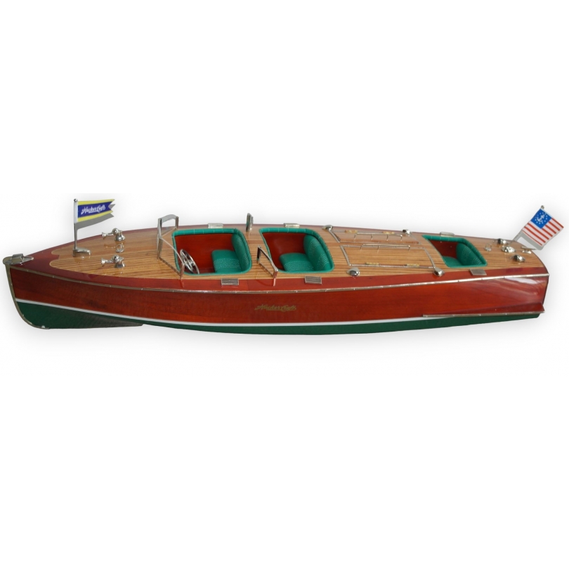  Maquette de bateau "Hacker Craft Triple sur  Moinat SA  - Antiquités décoration