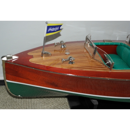  Maquette de bateau "Hacker Craft Triple sur  Moinat SA  - Antiquités décoration